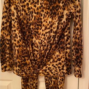 Lina Animal Print Pajama Set